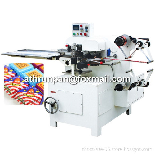 chocolate fold wrapping machine, square candy fold packaging machine